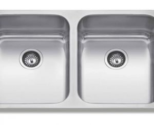 Νεροχύτης 2 Γούρνες MELINA FINOX 304 bt 750x440x18,5x0,8χιλ. Gloria