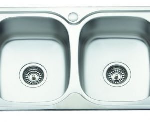 Νεροχύτης 2 Γούρνες MICRO-DUE II ST/ST 77x42x21x0,5χιλ. Gloria
