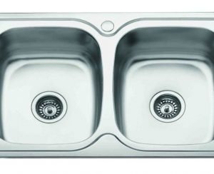 Νεροχύτης 2 Γούρνες FERIA MINOX-201 ΙΙ  80x48x16x0,6χιλ. Gloria