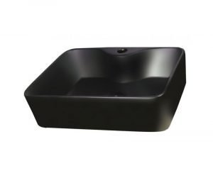 DOLCE – Νιπτήρας Πορσελάνης Επιτραπέζιος Ματ 49x38x13 Μαύρος