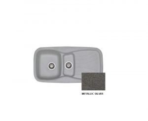 Νεροχύτης Sanitec Classic 309 Metallic Silver