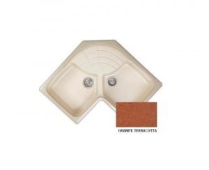 Νεροχύτης Sanitec Classic 310 Granite Terracotta