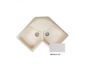 Νεροχύτης Sanitec Classic 310 Metallic Ice