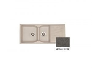 Νεροχύτης Sanitec Classic 323 Metallic Silver