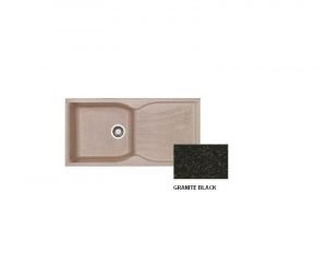 Νεροχύτης Sanitec Classic 324 Granite Black
