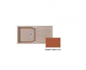 Νεροχύτης Sanitec Classic 324 Granite Terracotta