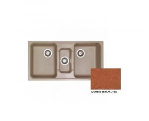 Νεροχύτης Sanitec Classic 325 Granite Terracotta