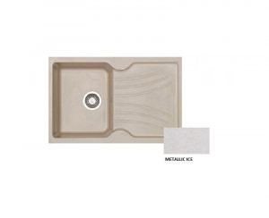 Νεροχύτης Sanitec Classic 327 Metallic Ice Λευκό