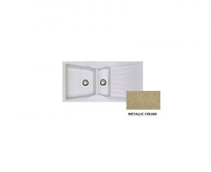 Νεροχύτης Sanitec Classic 329 Metallic Cream