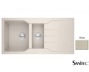 Νεροχύτης Sanitec Granite 802 Ocra 100 1 1/2 B 1D