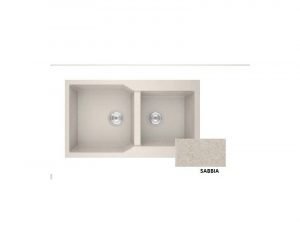 Νεροχύτης Sanitec Granite 804 Sabbia 86 2B