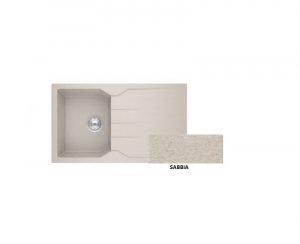 Νεροχύτης Sanitec Granite 805 Sabbia 86 1B 1D