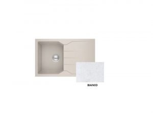 Νεροχύτης Sanitec Granite 807 Bianco 79 1B 1D