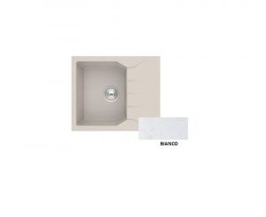 Νεροχύτης Sanitec Granite 812 Bianco 60 1B 1D