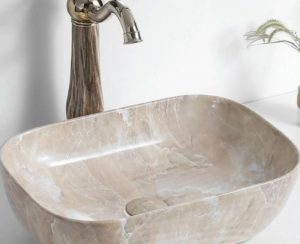 Καπάκι Βαλβίδας Elegan Decor Μάρμαρο Μπεζ