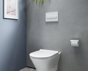 Nexo Eπίτοιχη Κρεμαστή λεκάνη υαλώδους πορσελάνης με οριζόντια αποχέτευση