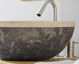 ΝΙΠΤΗΡΑΣ DIAS 40X40X15CM GREY COMBINE WITH CREME