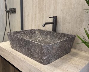 ΝΙΠΤΗΡΑΣ ZEFIROS GREY ΜΑΡΜΑΡΙΝΟΣ 50Χ38Χ14CM