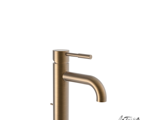 Μπαταρία Νιπτήρα με Αυτόματη Βαλβίδα, Τech La Torre Antique Brass
