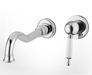 Μπαταρία Νιπτήρα Τοίχου Oxford Bugnatese Chrome