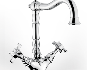 Μπαταρία Νιπτήρα με Αυτόματη Βαλβίδα Princeton Bugnatese Chrome