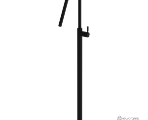 Μπαταρία Νιπτήρα Επιδαπέδια h.124,5εκ. Eurorama Black Matt