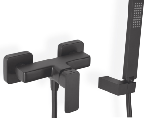 Μπαταρία Ντουζιέρας Quadra Eurorama Black Matt