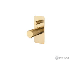 Μίκτης Εντοιχισμού 2 Εξόδων OSO Eurorama Brushed Gold