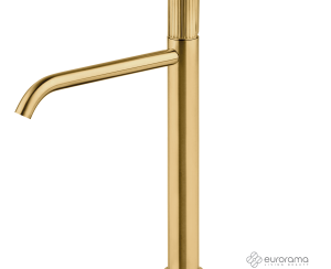 Μπαταρία Νιπτήρα Υψηλή με Βαλβίδα Clic-Clac oso Eurorama Brushed Gold