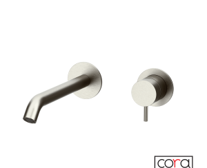 Μπαταρία Νιπτήρα Τοίχου cosmo Brushed Inox 316L