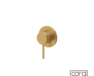 Μίκτης Εντοιχισμού 1 Εξόδου Cosmo PVD Gold Brushed Inox 316L