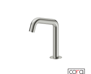 Μπαταρία Νιπτήρα Ηλεκτρονική Κρύο (Ρεύμα) Cora Inox Brushed