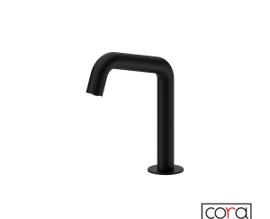Μπαταρία Νιπτήρα Ηλεκτρονική Κρύο (Ρεύμα) Cora Black Matt