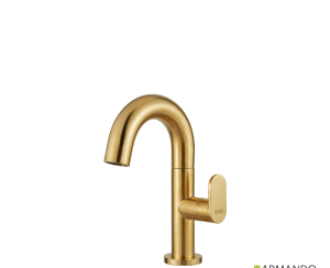 Μπαταρία Νιπτήρα με Βαλβίδα Clic-Clac Slim Vicario Brushed Gold