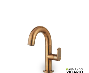 Μπαταρία Νιπτήρα με Βαλβίδα Clic-ClacSlim Vicario natural Brass