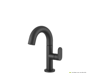 Μπαταρία Νιπτήρα με Βαλβίδα Clic-Clac Slim Vicario Black Matt
