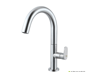 Μπαταρία Νιπτήρα Μεσαία Slim Vicario Chrome
