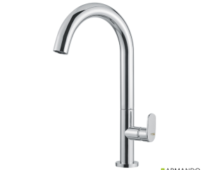 Μπαταρία Νιπτήρα Υψηλή με Βαλβίδα Clic-Clac Slim Vicario Chrome