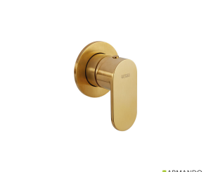 Μίκτης Εντοιχισμού 1 Εξόδου Slim Vicario Brushed Gold