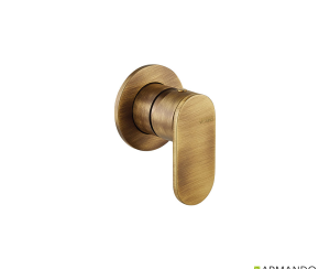 Μίκτης Εντοιχισμού 1 Εξόδου Slim Vicario Antique Brass