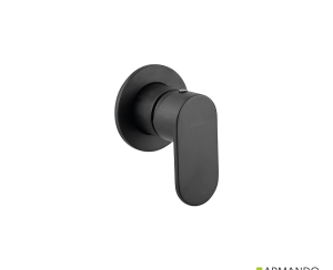 Μίκτης Εντοιχισμού 1 Εξόδου Slim Vicario Black Matt