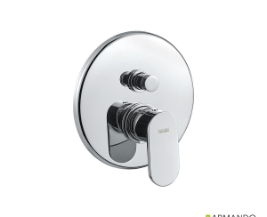 Μίκτης Εντοιχισμού 2 Εξόδων Slim Vicario Chrome
