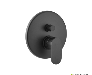 Μίκτης Εντοιχισμού 2 Εξόδων Slim Vicario Black Matt