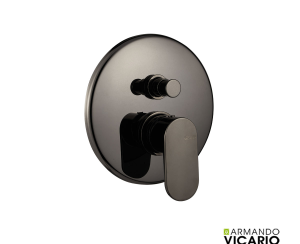 Μίκτης Εντοιχισμού 2 Εξόδων Slim Vicario Black Chrome