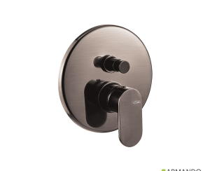 Μίκτης Εντοιχισμού 2 Εξόδων Slim Vicario Black Brushed