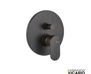 Μίκτης Εντοιχισμού 2 Εξόδων Slim Vicario Rusty Black
