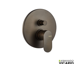 Μίκτης Εντοιχισμού 2 Εξόδων Slim Vicario Tuscany Brass