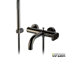 Μπαταρία Λουτρού Slim Vicario Black Chrome