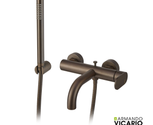 Μπαταρία Λουτρού Slim Vicario Tuscany Brass