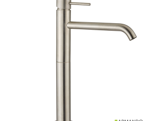 Μπαταρία Νιπτήρα Υψηλή με Βαλβίδα Clic-Clac industrial Vicario Inox